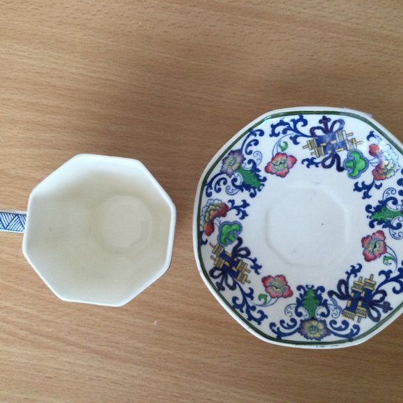 Antique Royal Doulton "Nankin" A.D cup and saucer registered No597783 small rare - Picture 5 of 7